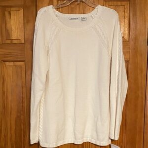 Liz Claiborne White Knit Sweater